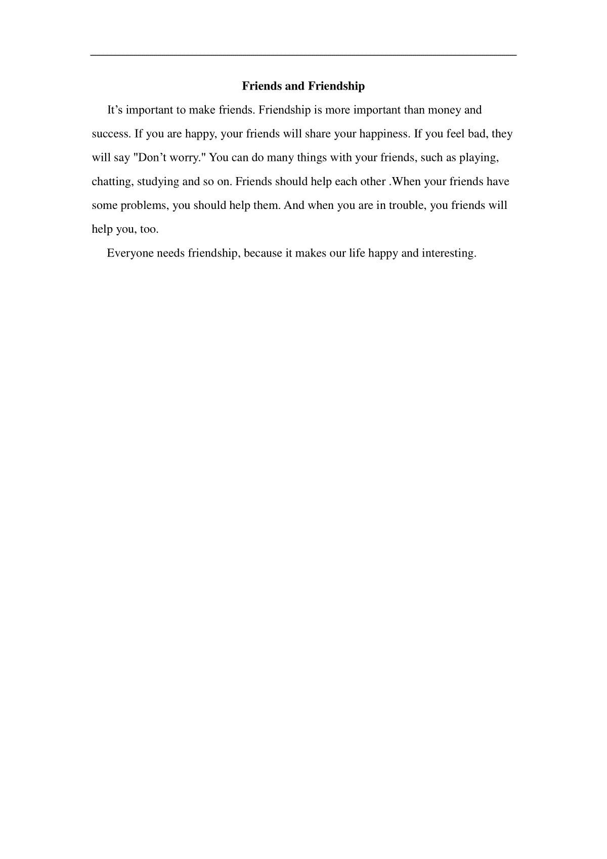 Friends and Friendship_第1页